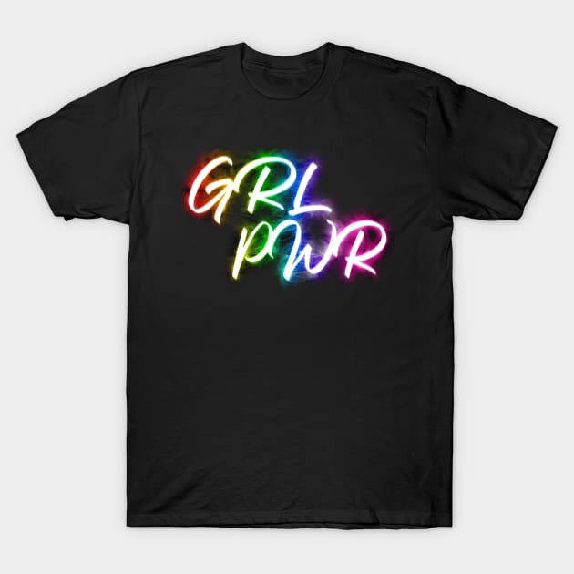 GRL PWR T-Shirt by Shawnsonart